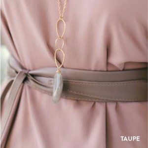 Taupe Cinch Belt